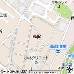 愛知県安城市根崎町長配周辺の地図
