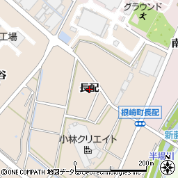 愛知県安城市根崎町（長配）周辺の地図