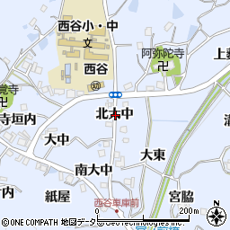 兵庫県宝塚市大原野北大中周辺の地図