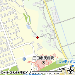 兵庫県三田市西野上431周辺の地図