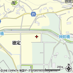 愛知県新城市徳定深田周辺の地図