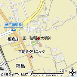 兵庫県三田市福島156周辺の地図