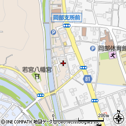 静岡県藤枝市岡部町岡部31周辺の地図