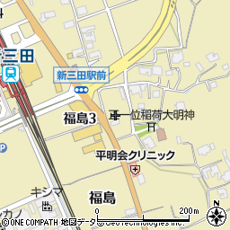 兵庫県三田市福島148周辺の地図