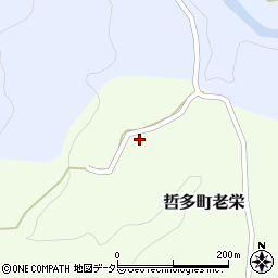 岡山県新見市哲多町老栄748周辺の地図