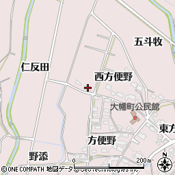 愛知県岡崎市大幡町西方便野82周辺の地図