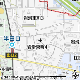 愛知県半田市岩滑東町周辺の地図