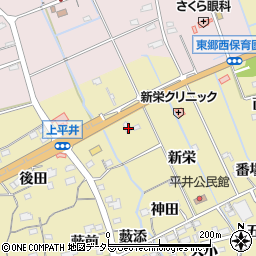 愛知県新城市平井新栄25周辺の地図