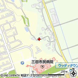 兵庫県三田市西野上762周辺の地図