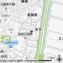 愛知県安城市小川町南加美142周辺の地図