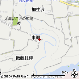愛知県新城市川路東郷周辺の地図