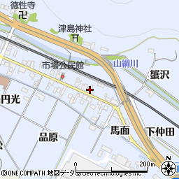 愛知県岡崎市市場町東町63周辺の地図