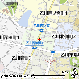 愛知県半田市乙川薬師町周辺の地図