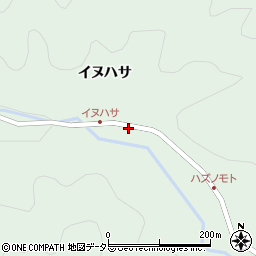 愛知県岡崎市鳥川町イヌハサ34周辺の地図