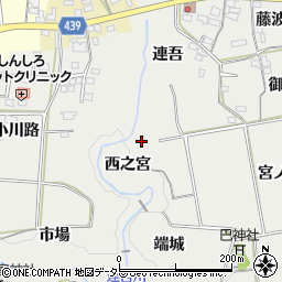 愛知県新城市川路西之宮周辺の地図