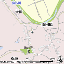 兵庫県川辺郡猪名川町南田原寺前周辺の地図