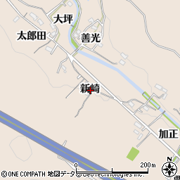 愛知県岡崎市鹿勝川町新崎周辺の地図