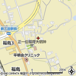 兵庫県三田市福島169周辺の地図
