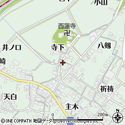 愛知県安城市東端町八剱103周辺の地図
