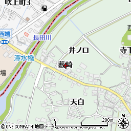 愛知県安城市東端町薮崎周辺の地図