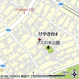 兵庫県三田市けやき台4丁目周辺の地図