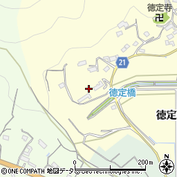 愛知県新城市徳定西久保周辺の地図