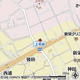 愛知県新城市平井新栄2周辺の地図
