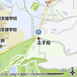 兵庫県三田市志手原1359-5周辺の地図