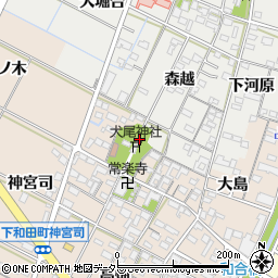 愛知県岡崎市下和田町北浦16周辺の地図