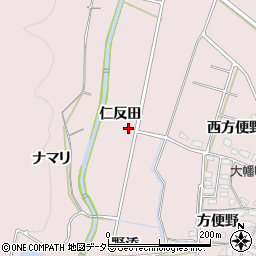 愛知県岡崎市大幡町仁反田周辺の地図