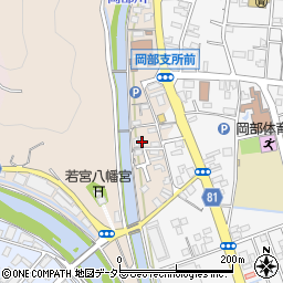 静岡県藤枝市岡部町岡部25周辺の地図