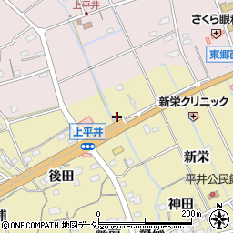 愛知県新城市平井松田周辺の地図