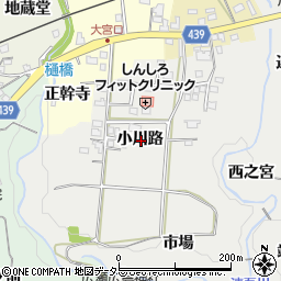 愛知県新城市川路小川路周辺の地図