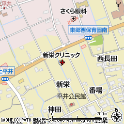 愛知県新城市平井新栄50周辺の地図