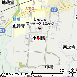 愛知県新城市川路（小川路）周辺の地図