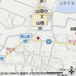 兵庫県姫路市山田町西山田120周辺の地図