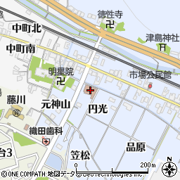 藤川郵便局周辺の地図