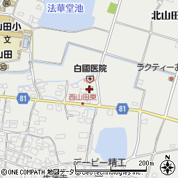 兵庫県姫路市山田町西山田47周辺の地図