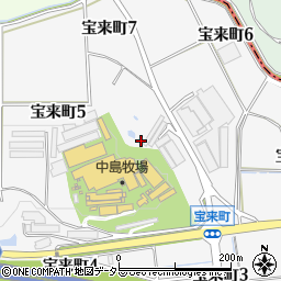 愛知県半田市宝来町周辺の地図