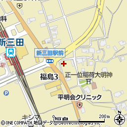 兵庫県三田市福島151周辺の地図