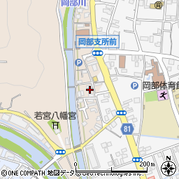 静岡県藤枝市岡部町岡部28周辺の地図