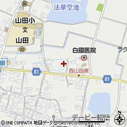 兵庫県姫路市山田町西山田68周辺の地図