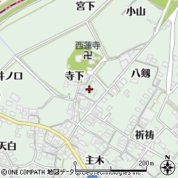 愛知県安城市東端町八剱91周辺の地図