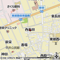 愛知県新城市平井西長田周辺の地図