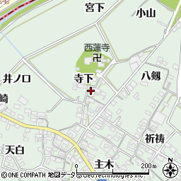 愛知県安城市東端町八剱90周辺の地図