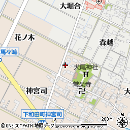 愛知県岡崎市下和田町北浦25-2周辺の地図