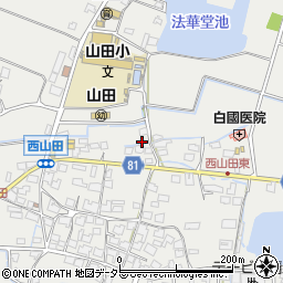 兵庫県姫路市山田町西山田113周辺の地図