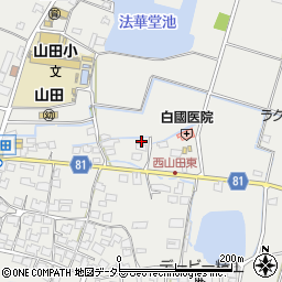 兵庫県姫路市山田町西山田67周辺の地図