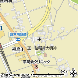 兵庫県三田市福島165周辺の地図