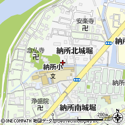 京都府京都市伏見区納所北城堀16周辺の地図